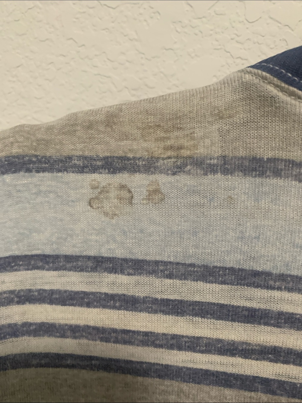 Vintage Bugle Boy Striped Short-Sleeve Tee in Blue and Tan - Picture 7 of 10